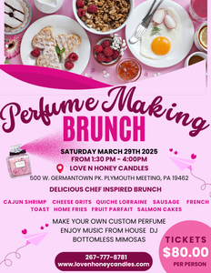 Brunch n Pour: Perfume Making Brunch