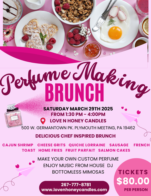 Brunch n Pour: Perfume Making Brunch
