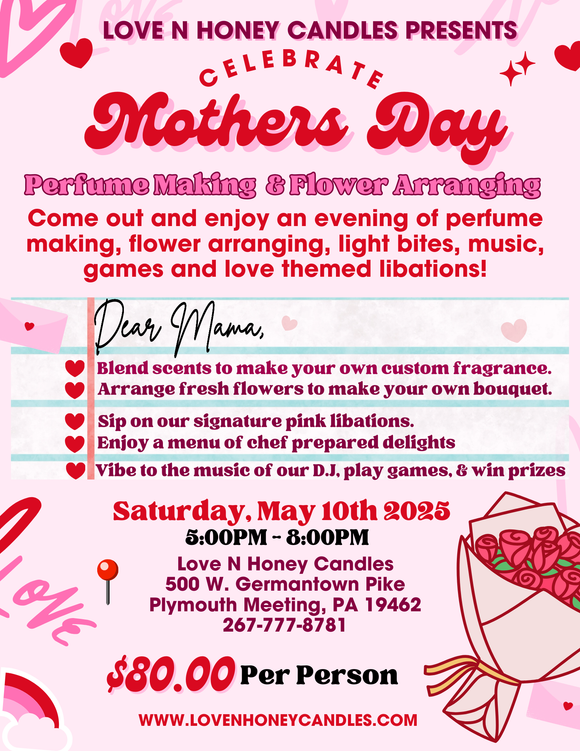 Mothers Day - Perfume Making & Flowers